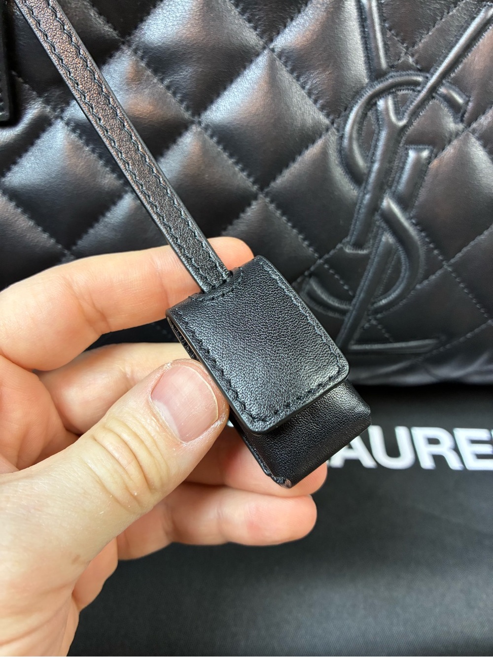Saint Laurent YSL Giant Quilted Leather Logo Travel Bag - NWOT $5100 Retail - Picture 6 of 16